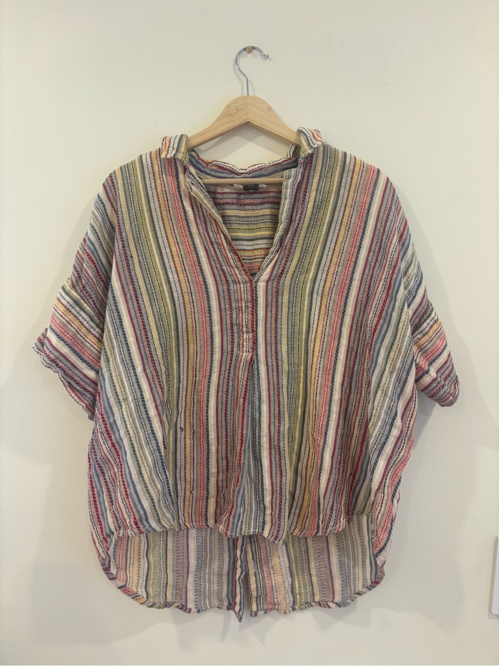 Pilcro Striped Tunic Multicolor Size Large Like New